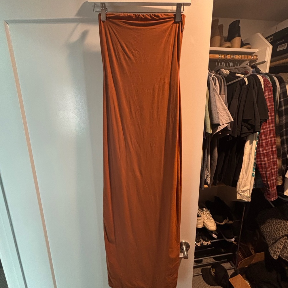 SKIMS Terracotta Maxi Dress